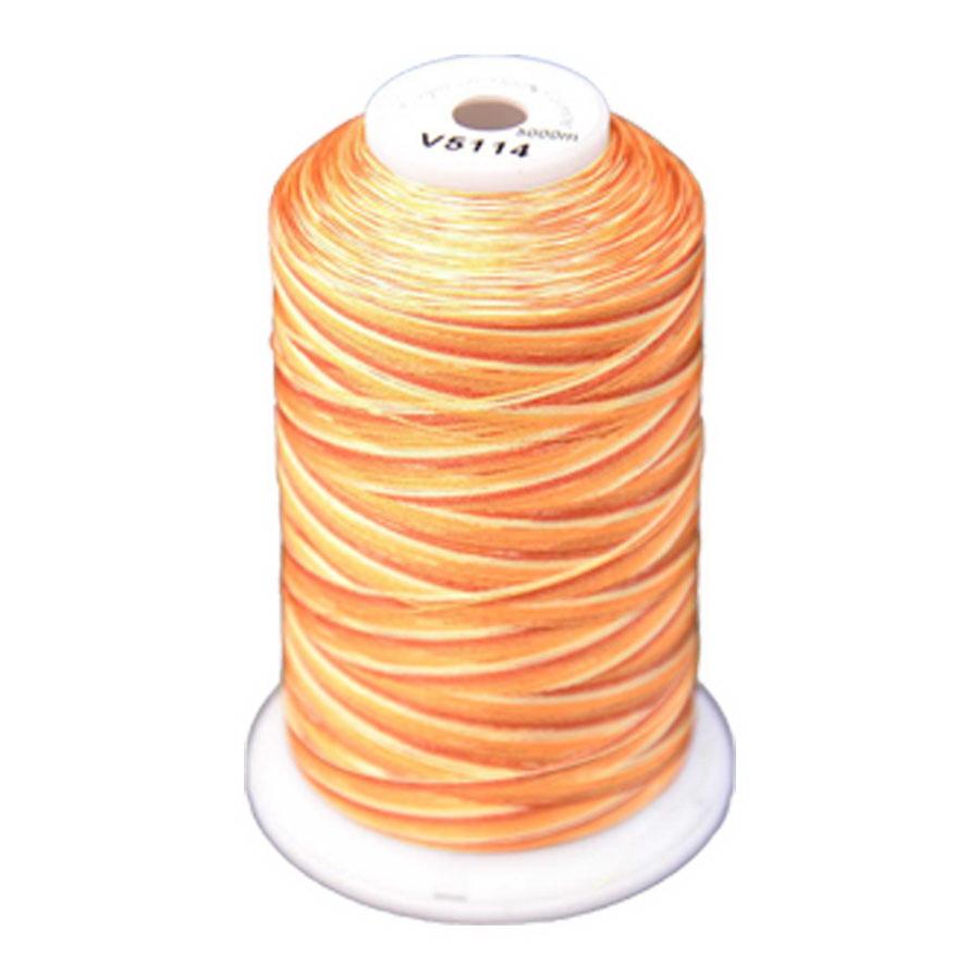 Exquisite Medley Variegated Thread - 114 Amber Glow 5000M Spool - Sewingmachinesplus.com