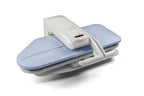 Elnapress EP850 steam press by Elna in light blue and white