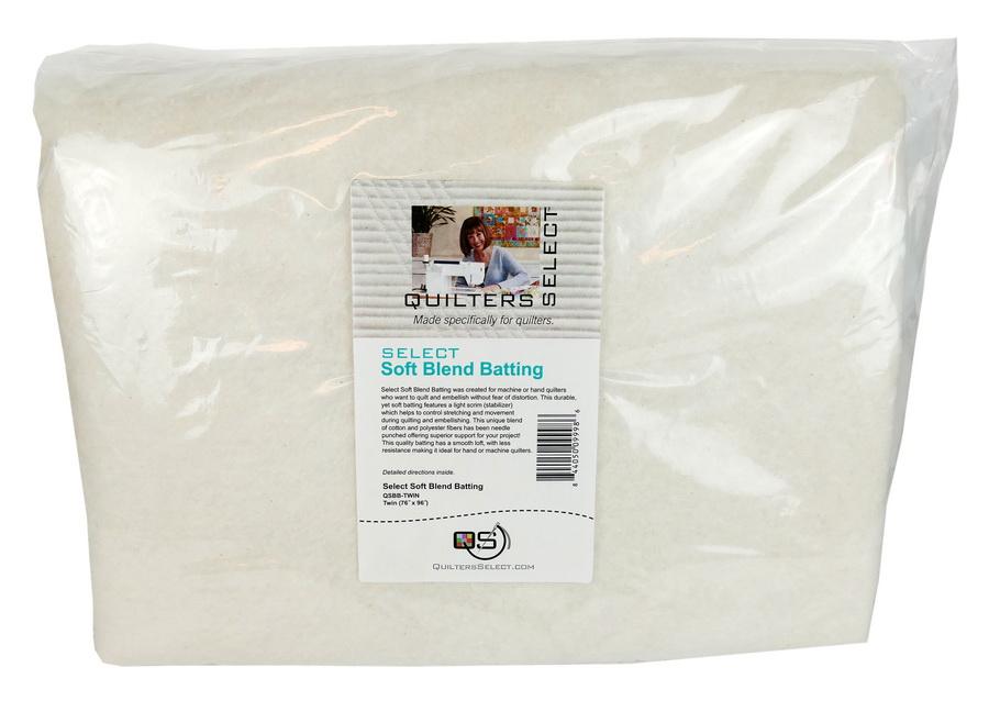 Quilters Select Blend Batting 76" x 93" - Twin Cut