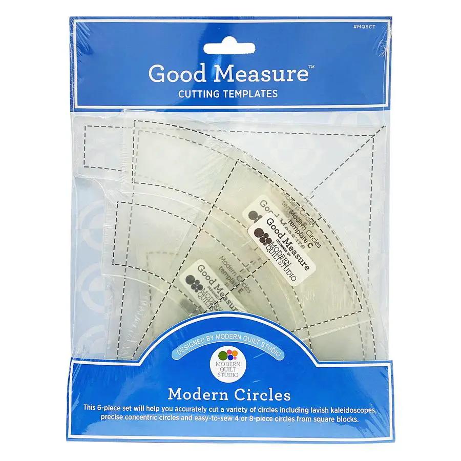 Good Measure Amanda Murphy Modern Circles Templates Rulers 6 PC Set - Sewingmachinesplus.com