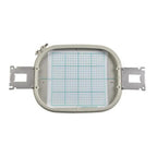 Sew Tech embroidery hoop 200mm x 200mm with grid, light gray plastic frame