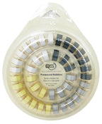 Quilters Select 40 QS Class 15 Bobbins With Bobbin Ring - Neutral Colors