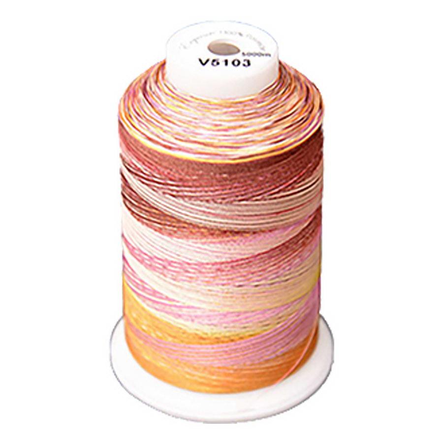 Exquisite Medley Variegated Thread - 103 Flamingo 5000M Spool - Sewingmachinesplus.com