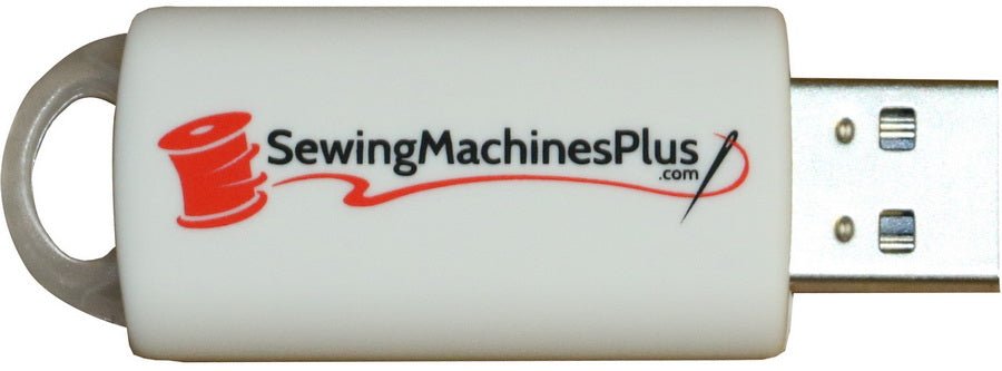 Embroidery USB Stick 2GB White - Sewingmachinesplus.com