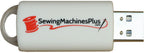 Embroidery USB Stick 2GB White - Sewingmachinesplus.com