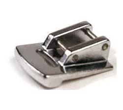 Gathering Foot by Janome, metallic silver presser foot for soft gathers