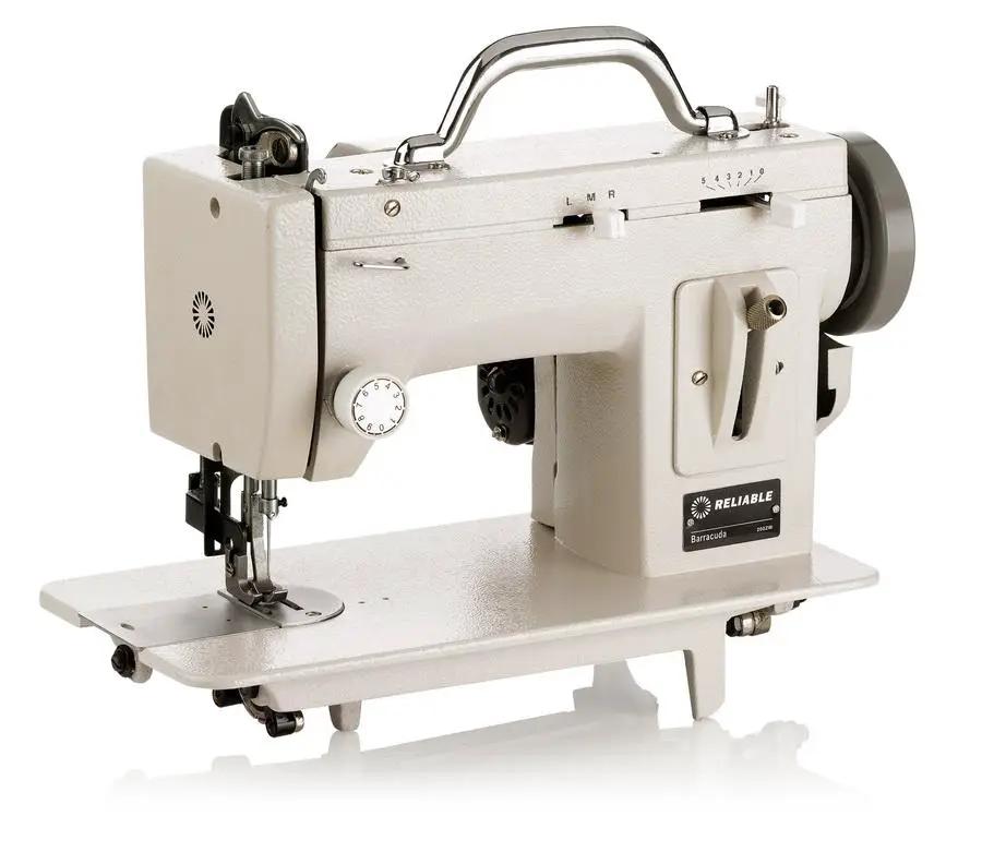 Industrial sewing machine Reliable Barracuda 200ZW in beige with metal carrying handle
