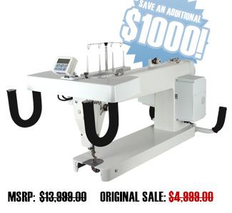 Promotional Banner for Long Arm King  Quilter Sewing Machine