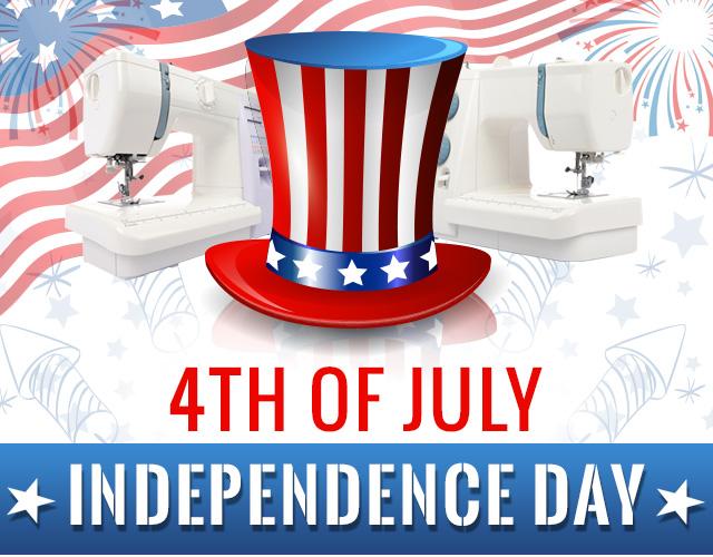 Red, white, and blue top hat with '4th of July Independence Day'