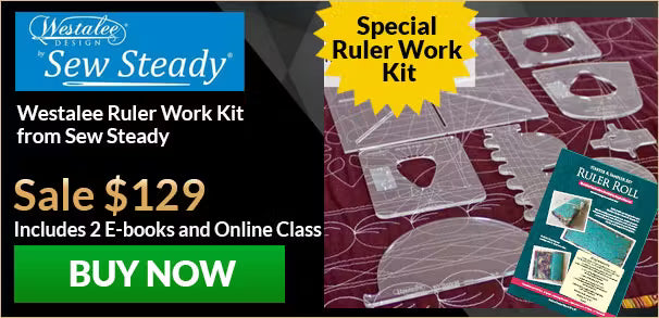 Westalee Ruler Work Kit from Sew Steady with sale information and product display.
