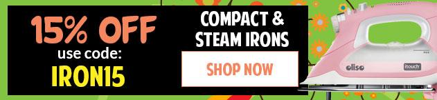 Banner for Compact Irons with Discount Code