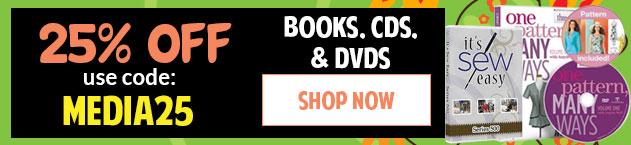 Banner for Books, CDs and DVDs with Discount Code
