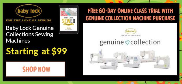 Baby Lock Genuine Collection Sewing Machine