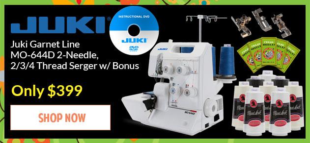 Banner for the offer on Juki MO-644D Serger 2/3/4 Thread BONUS PACKAGE 