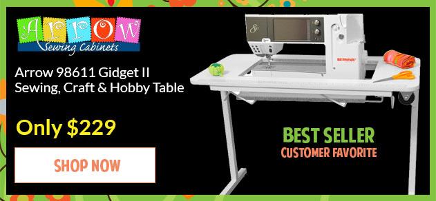 Banner for Arrow 98611 Gidget II Sewing, Craft & Hobby Table with offer details