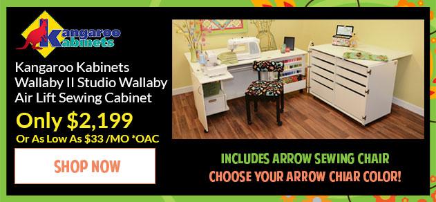 Banner for Kangaroo Sewing Furniture Wallaby II with offer details