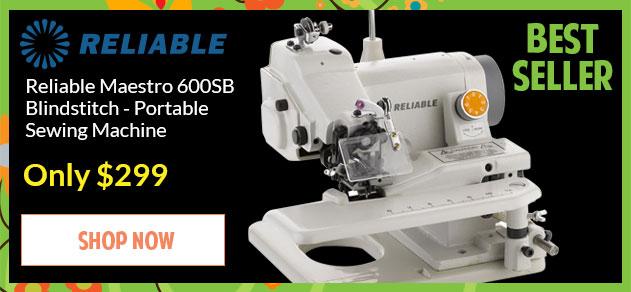 Banner for Reliable Maestro 600SB Blindstitch - Portable Sewing Machine with offer details