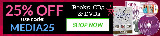 Promotional banner with 25% off books, CDs, and DVDs
