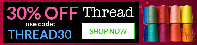 Promotional banner with 30% off thread offer