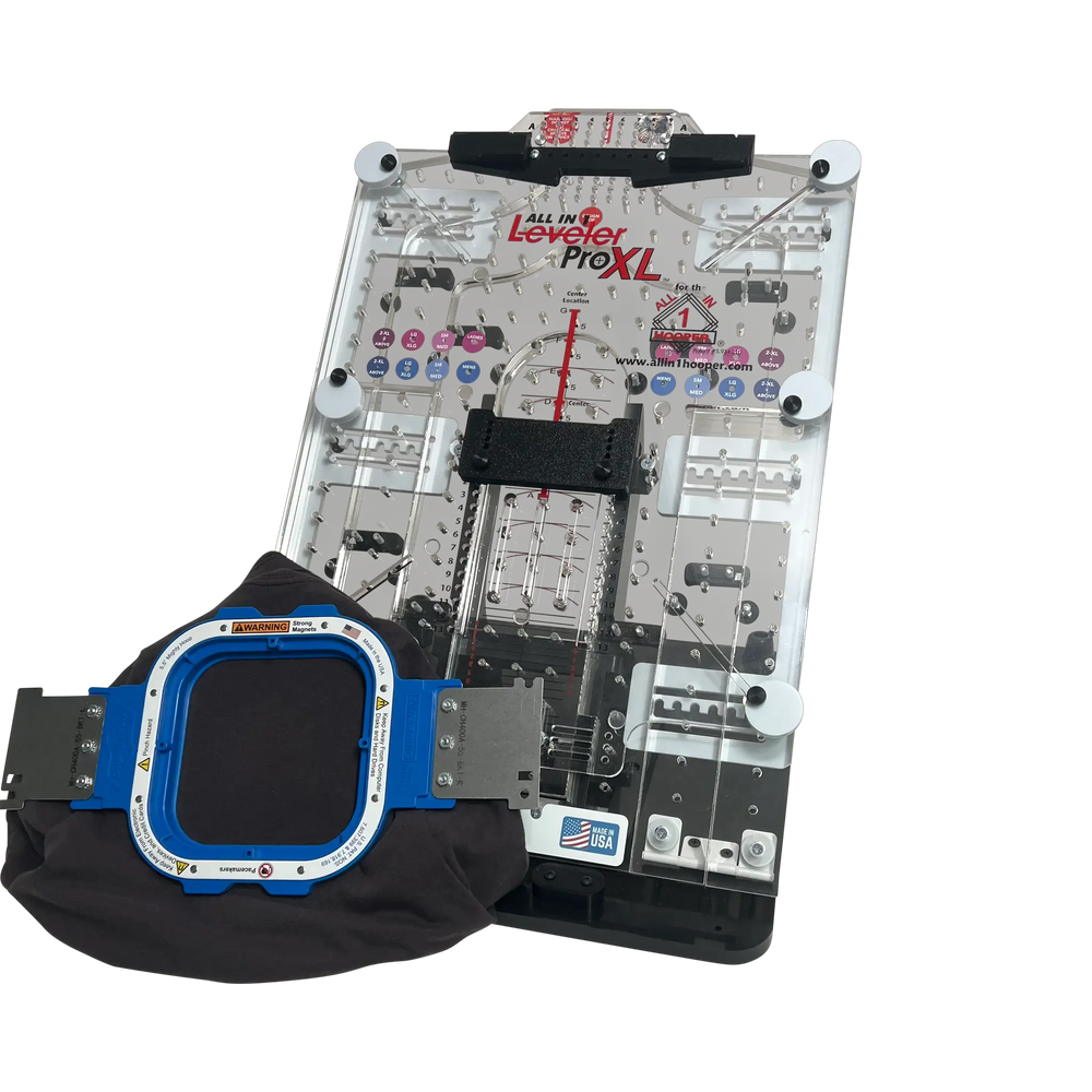Leveler Pro XL Combo Bracket Set for Mighty Large Embroidery Hoops by Tex Inc, hooping station accessory