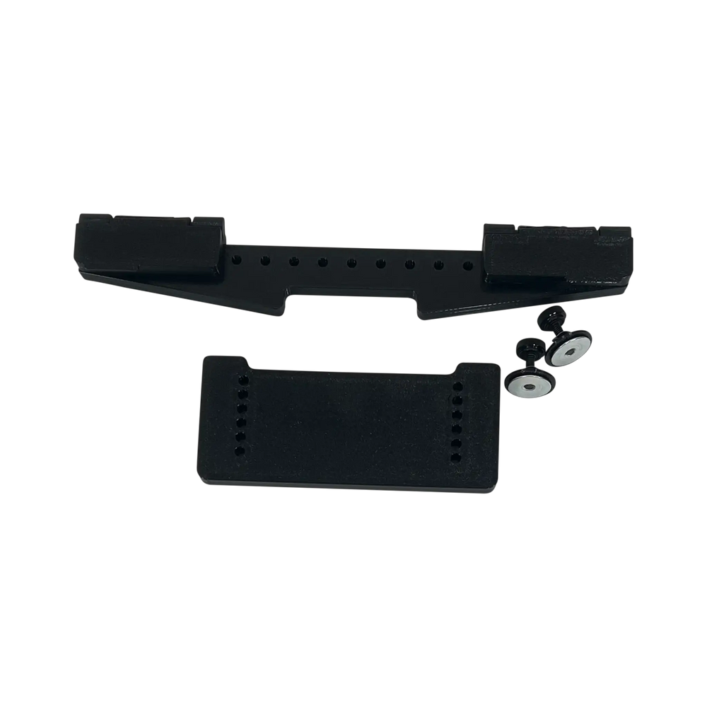 Leveler Pro XL Combo Bracket Set Add-On for Mighty Large Hoops; black metal hooping station bracket
