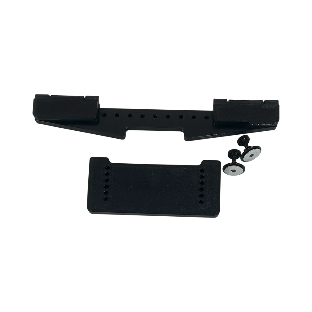 Leveler Pro XL Combo Bracket Set Add-On for Mighty Large Hoops; black metal hooping station bracket