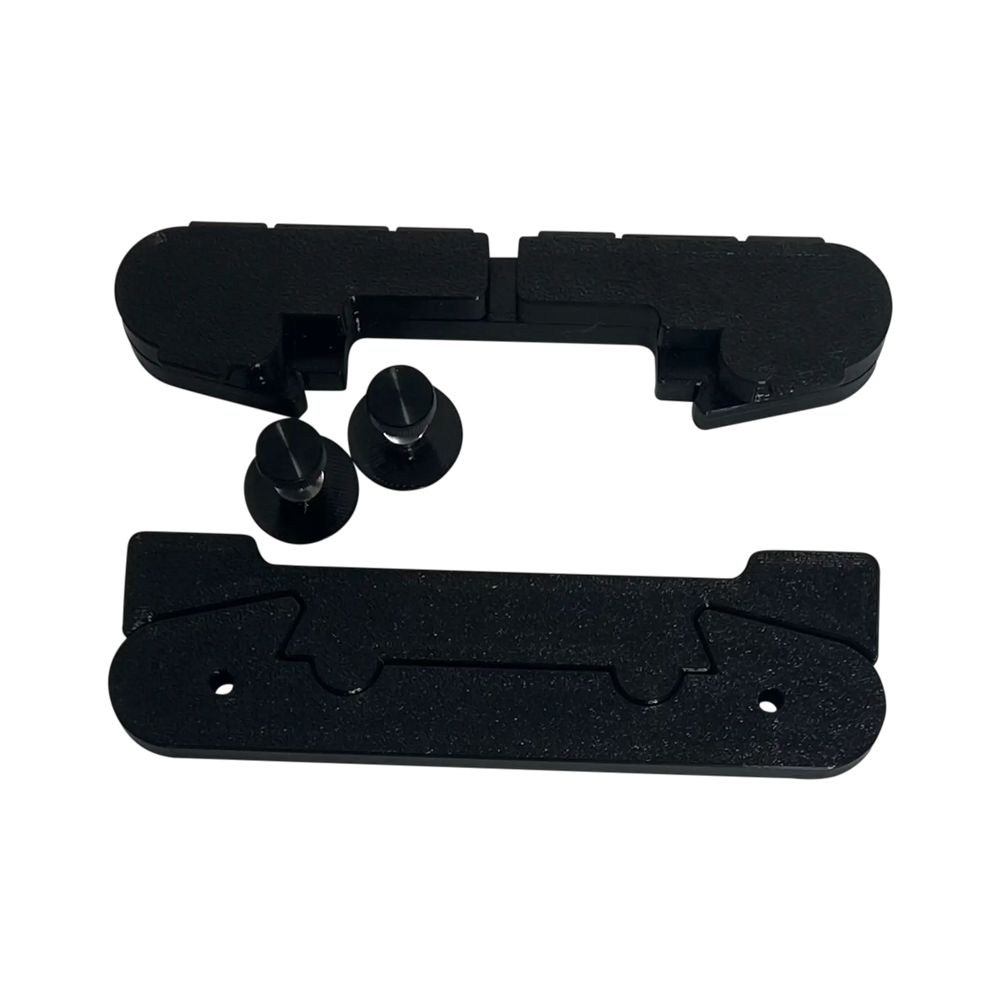 Leveler Pro Combo Bracket Set Add-On for Mighty & Round Hoops, black plastic by Tex Inc