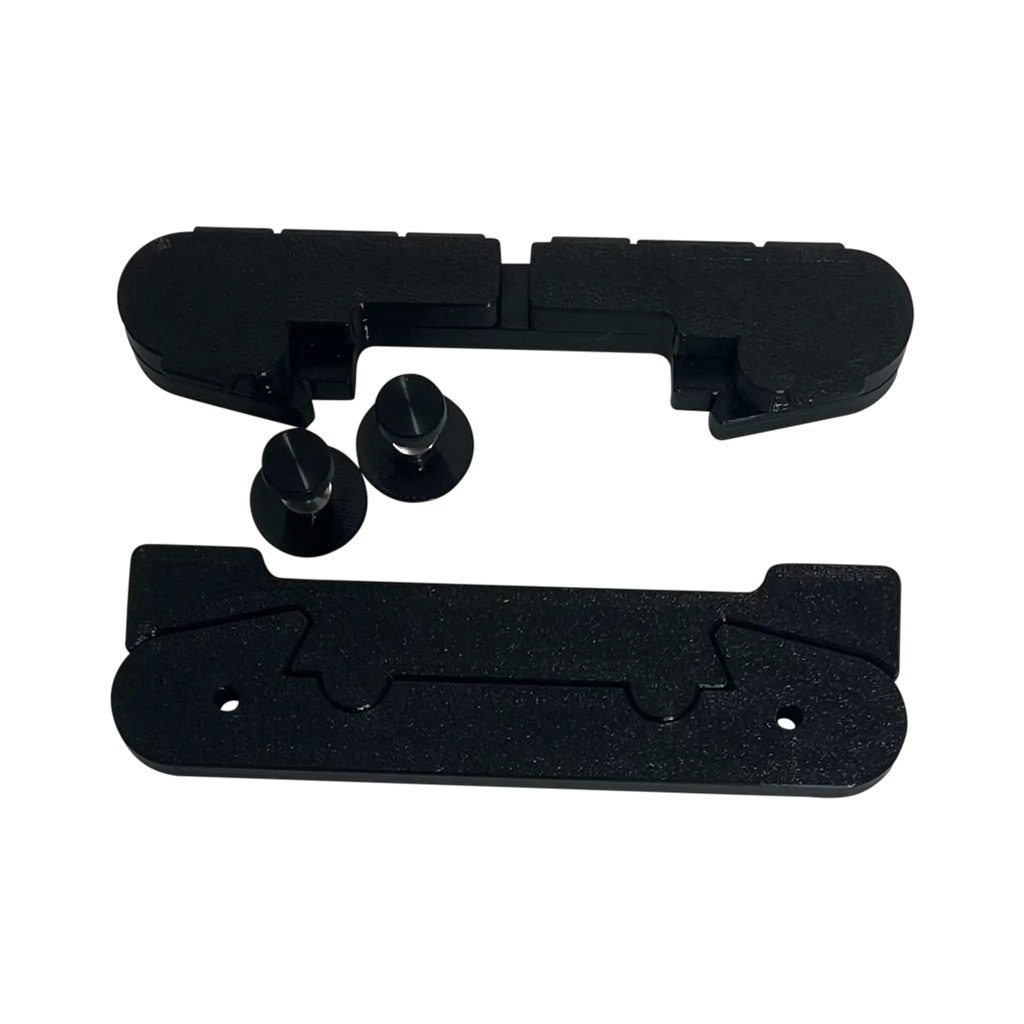 Leveler Pro Combo Bracket Set Add-On for Mighty & Round Hoops, black plastic by Tex Inc