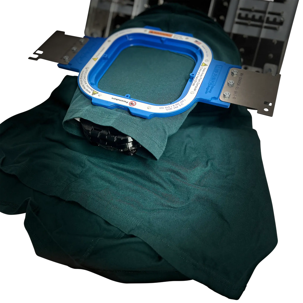 Sleeve/Cap Board Pro Combo Bracket Set Add-On by Tex Inc, blue frame for hooping aids.