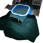 Sleeve/Cap Board Pro Combo Bracket Set Add-On by Tex Inc, blue frame for hooping aids.
