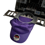 Sleeve/Cap Board Pro Combo Bracket Set Add-On in a gray metal frame with purple fabric, OTTO logo on cap visible