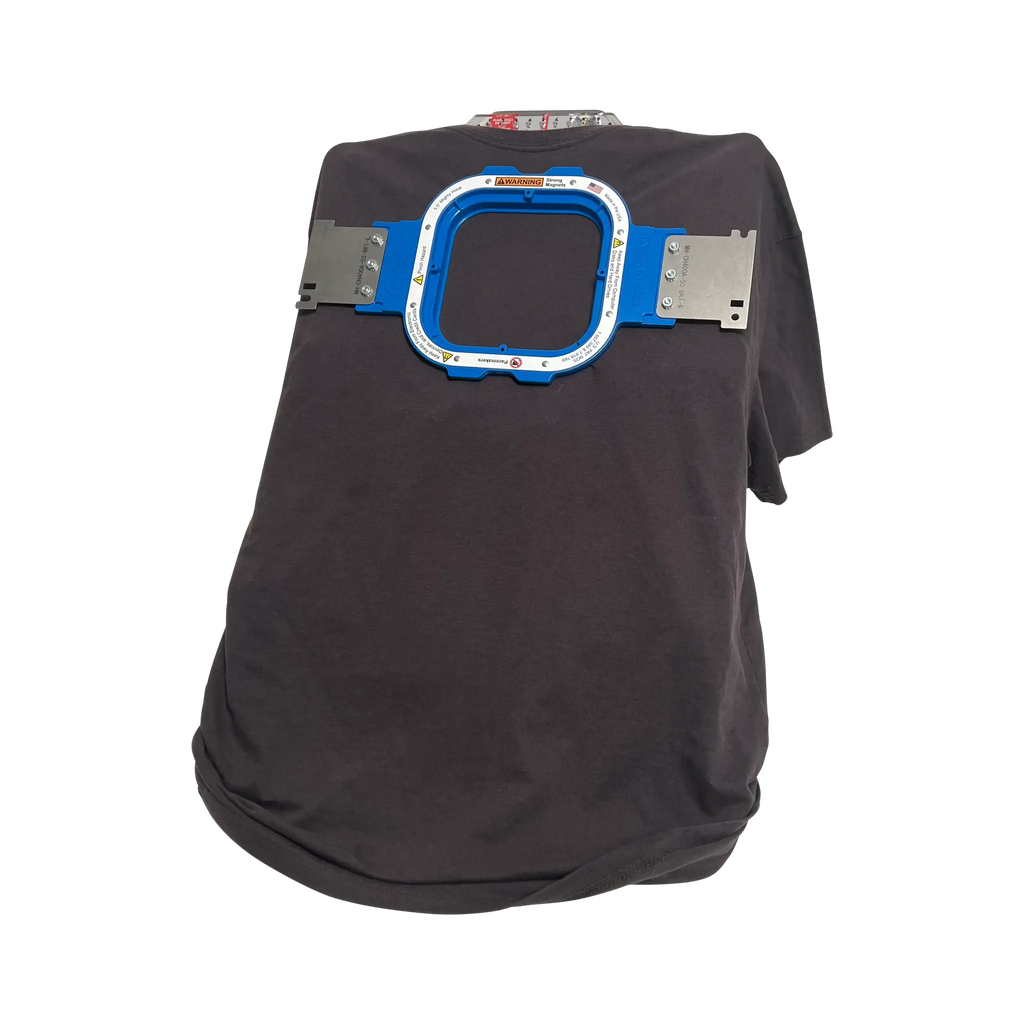 Leveler Pro XL Combo Bracket Set for Mighty Large Hoops Add-On by Tex Inc, blue metal embroidery hoop brackets
