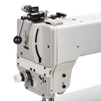 Consew 2040 industrial sewing machine head in beige with table and servo motor