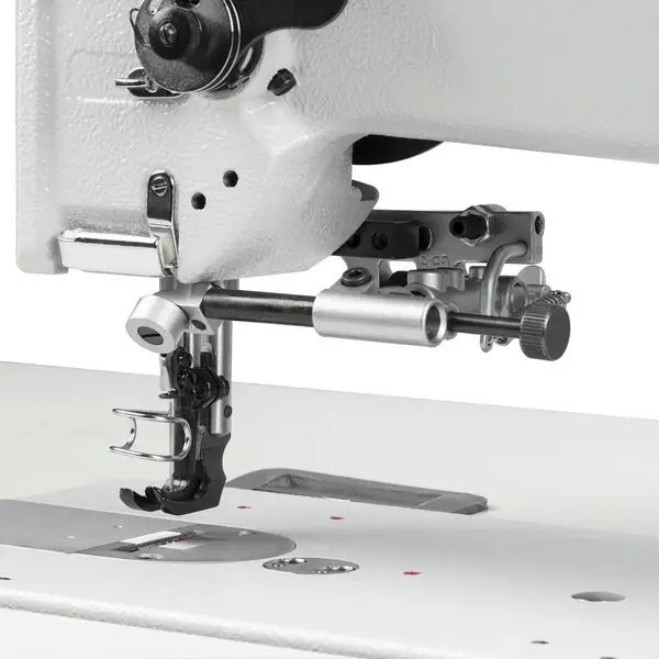 Consew 206RB-5 gray walking-foot upholstery sewing machine with table and 110V servo motor