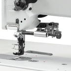 Consew 206RB-5 gray walking-foot upholstery sewing machine with table and 110V servo motor