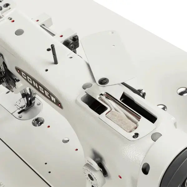 Consew 206RB-5 walking foot upholstery sewing machine in white