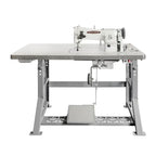 Consew 206RB-5 walking foot upholstery sewing machine with table and 110V servo motor