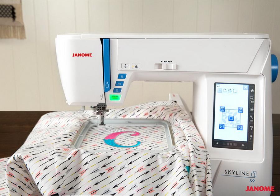 Janome SKYLINE S9 Sewing and Embroidery Machine (OPEN BOX MODEL) - Sewingmachinesplus.com