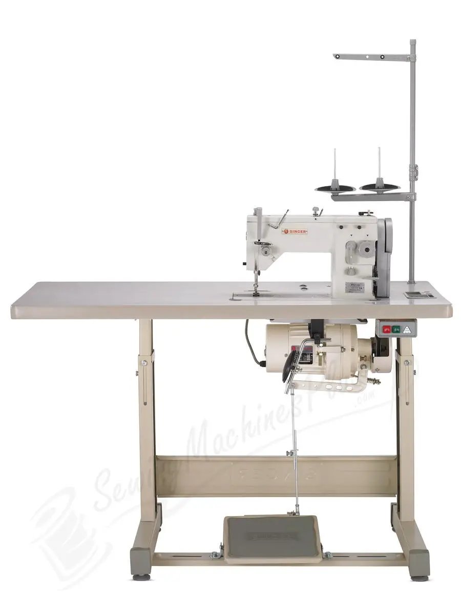 Singer 20U109 Straight Stitch and Zig Zag Industrial Machine w/ Table and Motor