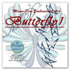 Momo-Dini Embroidery Designs - Butterfly 1 (0400121)