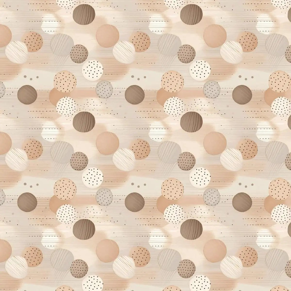 Paw & Whisker Tan Textured Dots quilting cotton fabric with a subtle tan and beige dotted texture.