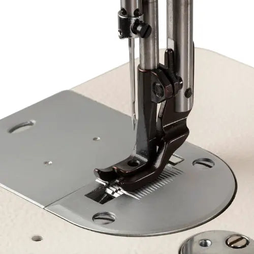 Consew 2206RB industrial sewing machine with single-needle direct-drive walking foot and metal base
