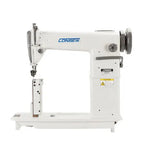 Consew white high-speed post-type drop-feed single-needle lockstitch industrial sewing machine with assembled table