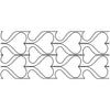 Groovy Board - 10in. Ivy Hearts Quilting Template