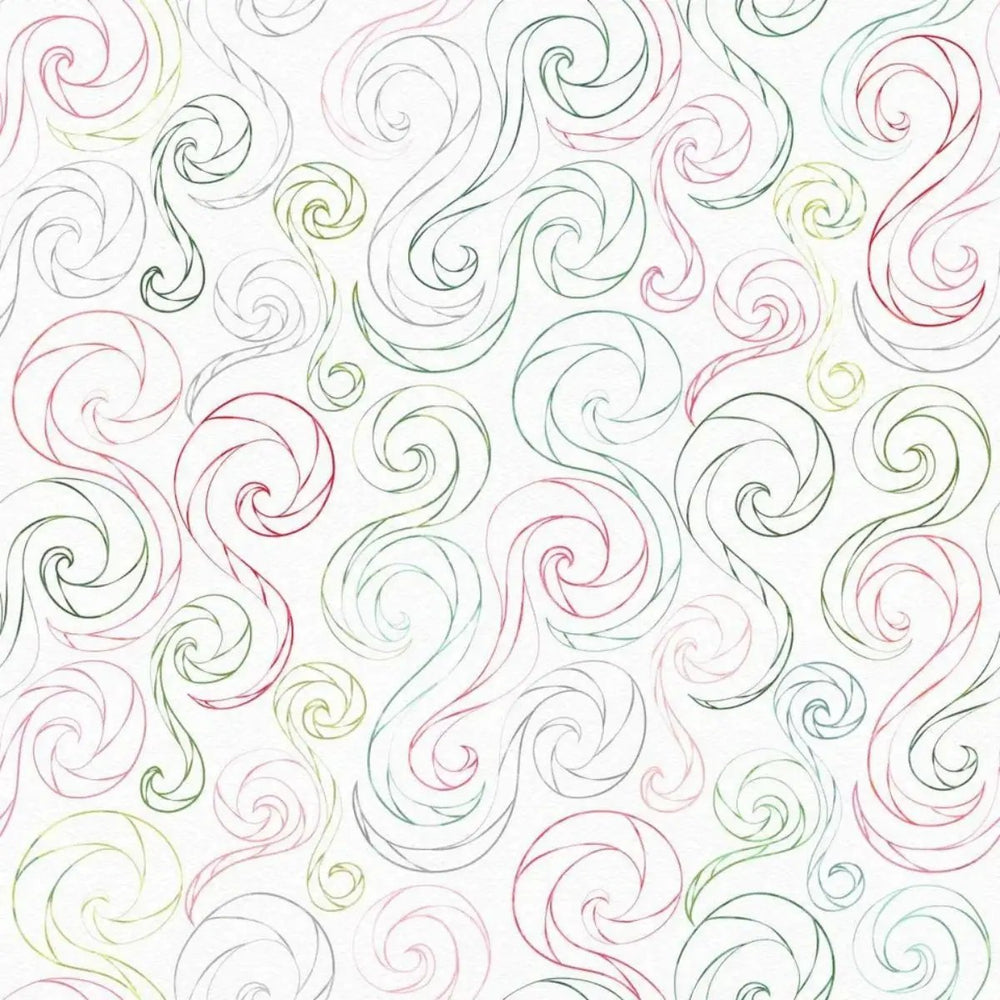 Christmas in Color X-Large Swirls Rainbow quilting fabric by Goldi L. Studio for Henry Glass Fabrics