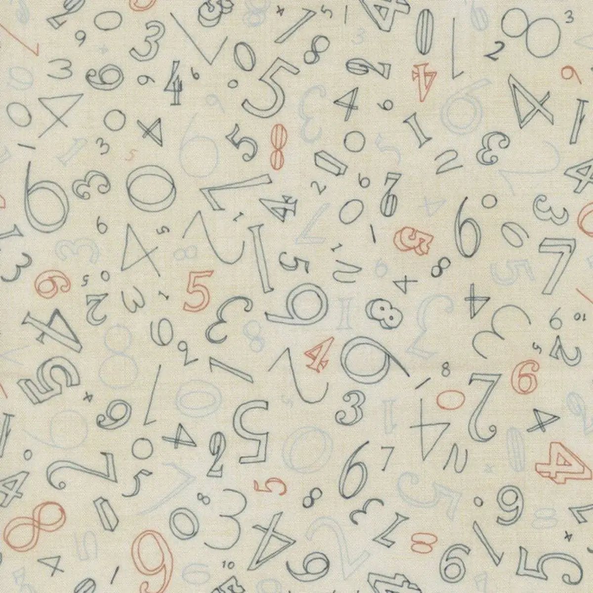 Data Numerals Lovelace Quilting Fabric | Moda Fabrics