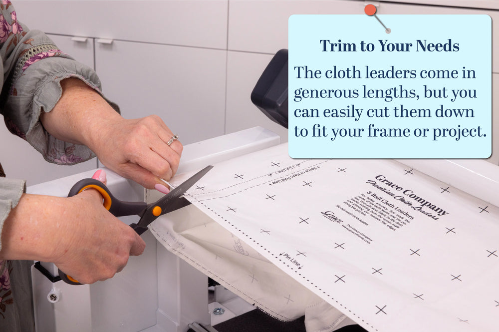 Grace Start-Right Cloth Leaders for quilting frames