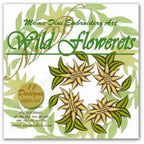 Momo-Dini Embroidery Designs Wild Flowerets: 11 floral motifs in yellow with green leaves (0500126)