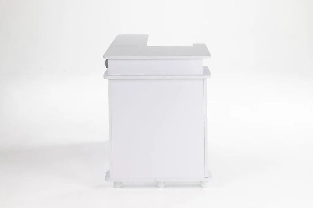 Koala Serger Studio serger extension table, white, on wheels