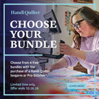 Handi Quilter Simply Sixteen gray long-arm quilting machine with 5ft Little Foot Frame and Little Buddy Kit